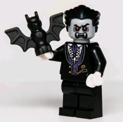 Orjinal Lego Minifigür Vampire with Black Bath