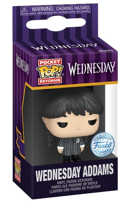 Funko Pop Pocket Keychain Wednesday Addams