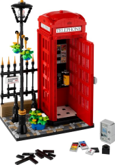 Lego ideas 21347 Red London Telephone Box