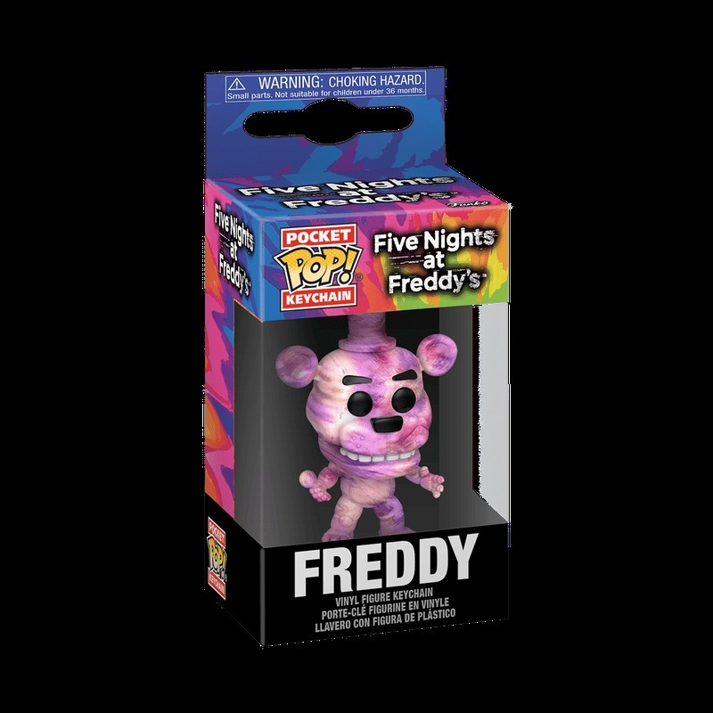 Funko Pop Pocket Keychain Freddy Fazbear in Tie-Dye