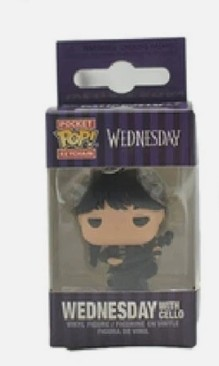 Funko Pop Pocket Keychain Wednesday Addams With Cello