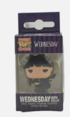 Funko Pop Pocket Keychain Wednesday Addams With Cello