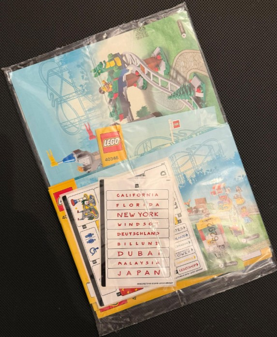 Lego 40346 Legoland Park - YAPIM KILAVUZU / STICKER -