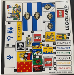 Lego 40346 Legoland Park - YAPIM KILAVUZU / STICKER -