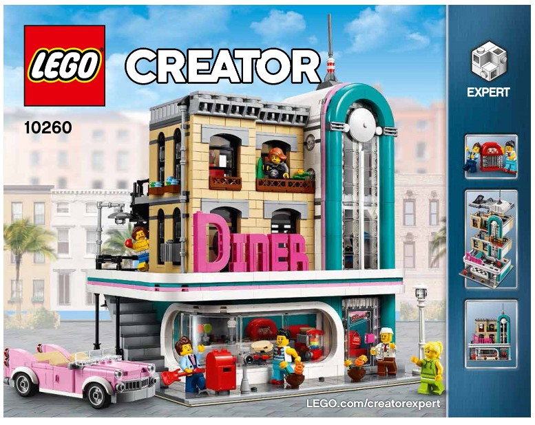 Lego 10260 Downtown Diner - YAPIM KILAVUZU -