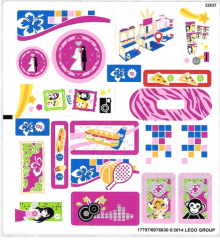 Lego 41058 Heartlake Shopping Mall - YAPIM KILAVUZU / STICKER -