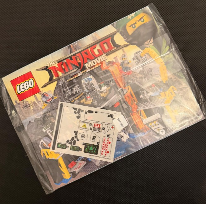 Lego 70631 Garmadon's Volcano Lair - YAPIM KILAVUZU / STICKER -