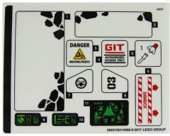 Lego 70631 Garmadon's Volcano Lair - YAPIM KILAVUZU / STICKER -