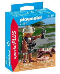 Playmobil 71168 Researcher with Young Caiman