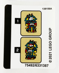 Lego 80106 Story of Nian - YAPIM KILAVUZU / STICKER -