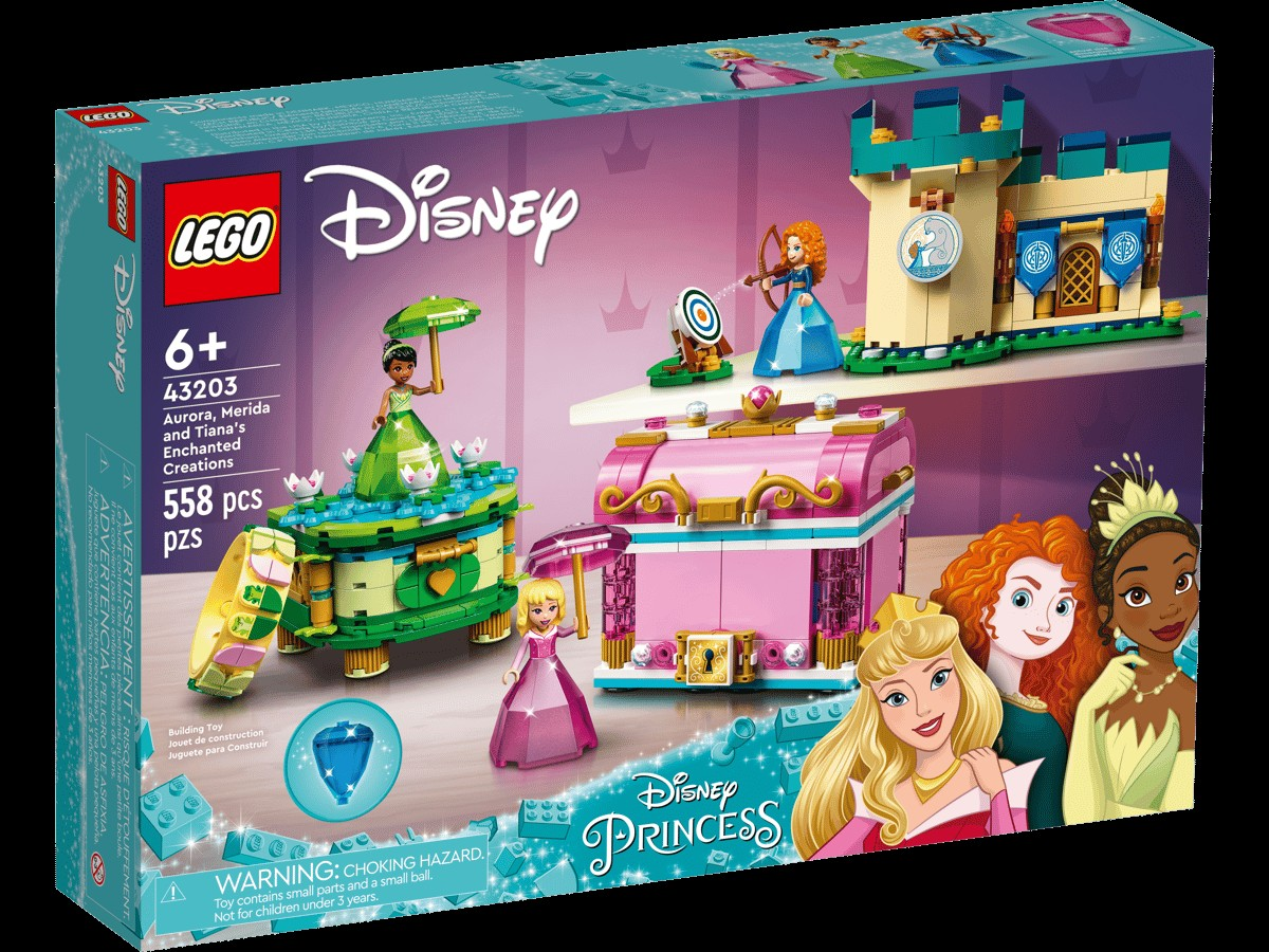 Lego Disney Princess Aurora, Merida ve Tiana'nın Büyülü Eserleri 43203