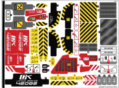 Lego 42082 Rough Terrain Crane - STICKER -