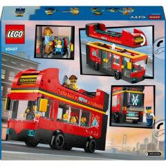 Lego City Kırmızı İki Katlı Gezi Otobüsü 60407