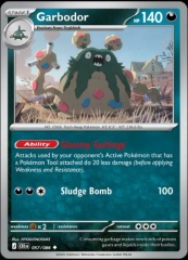 Pokemon Mega Evolution Chaos Rising Single Kart Garbodor 057/086