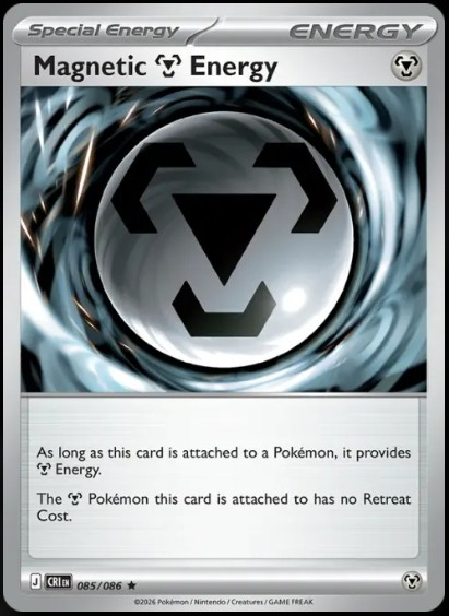 Pokemon Mega Evolution Chaos Rising Single Kart Magnetic Energy 085/086