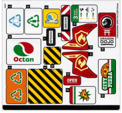 Lego 60292 City Town Center - STICKER -