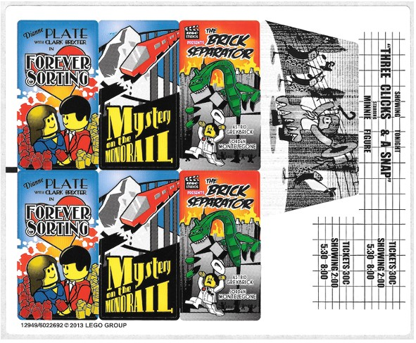 Lego 10232 Cinema Palace - STICKER -