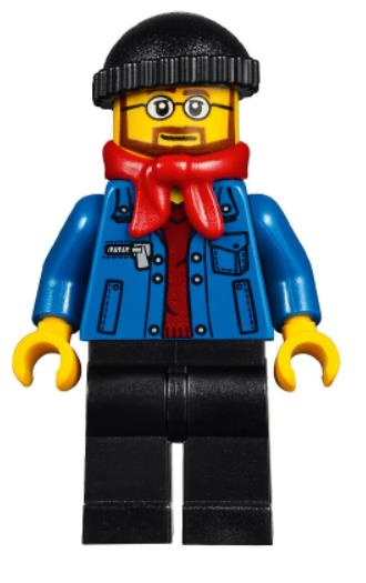 Lego Minifigür Winter Holiday Train Station Bus Driver hol090