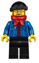 Lego Minifigür Winter Holiday Train Station Bus Driver hol090