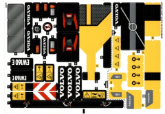 Lego 42053 Volvo EW160E - STICKER -