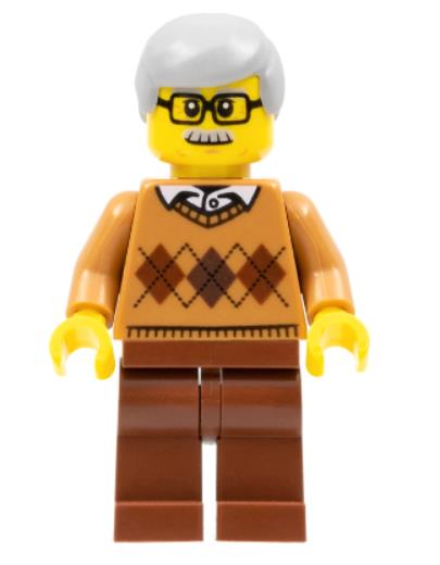 Lego Minifigür Grandfather cty0659
