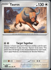 Pokemon Mega Evolution Chaos Rising Single Kart Tauros 069/086