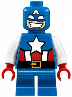 Lego Minifigür Captain America Short Legs sh0250