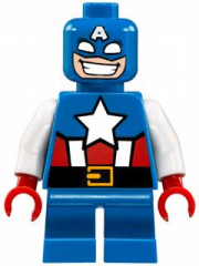 Lego Minifigür Captain America Short Legs sh0250