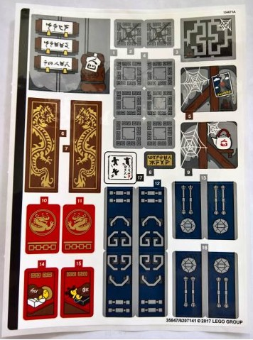 - STICKER - Lego70617 Temple of the Ultimate Ultimate Weapon