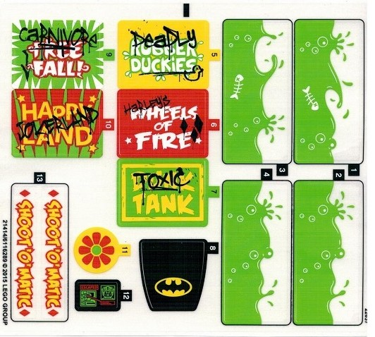 - STICKER - Lego 76035 Jokerland