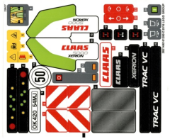 - STICKER - Lego 42054 CLAAS XERION 5000 TRAC VC