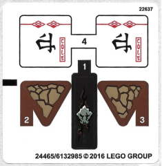 - STICKER - Lego 70599 Cole's Dragon