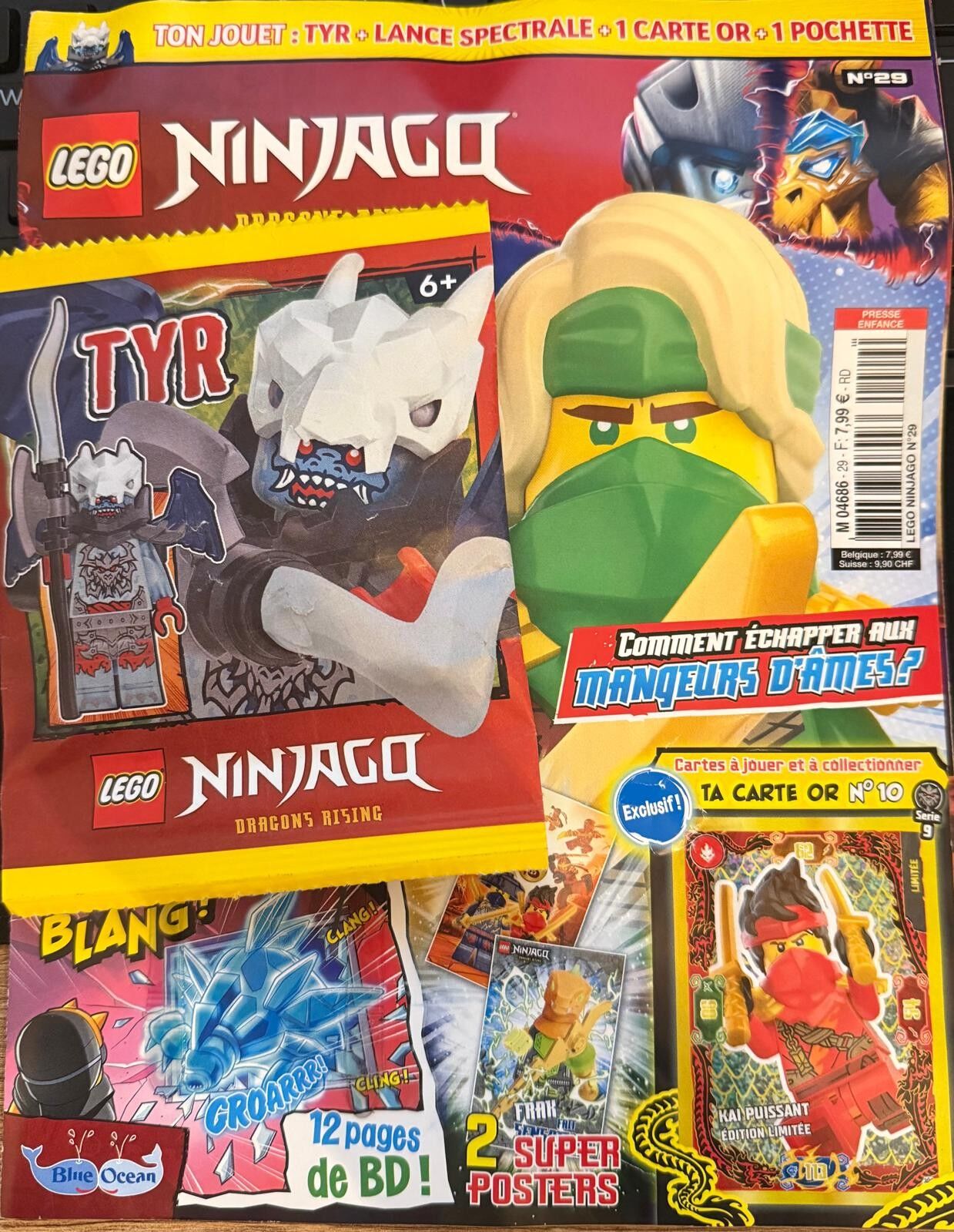 Lego Ninjago Aylık Dergi No:29 - Tyra Minifigür - Fransızca