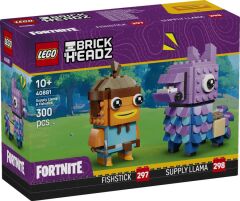 Lego Brickheadz Fortnite Mühimmat Laması ve Japon Balığı Figürleri 40881