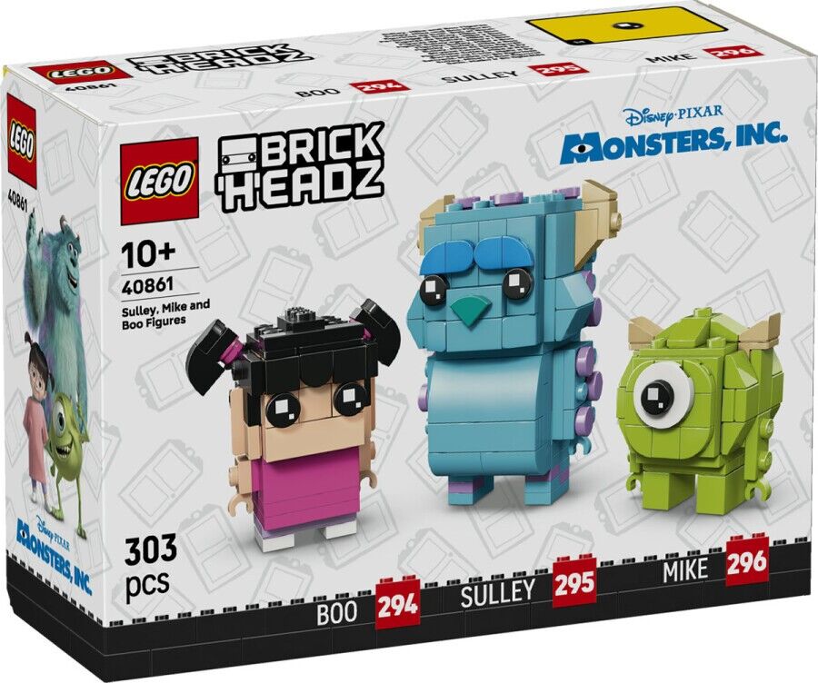 Lego Brickheadz Disney Classic Sulley, Mike ve Boo Figürleri 40861