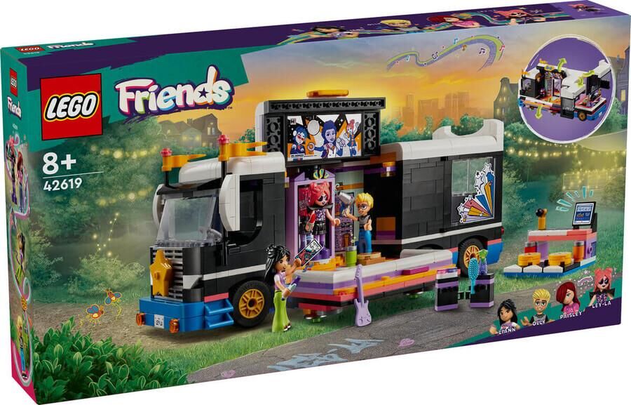 Lego Friends 42619 Pop Star Müzik Turne Otobüsü