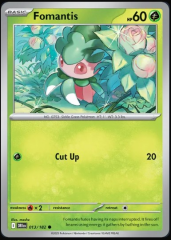Pokemon Destined Rivals Single Kart Fomantis 013/182