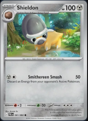 Pokemon Mega Evolution Pitch Black Single Kart Shieldon 061/084