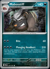 Pokemon Mega Evolution Pitch Black Single Kart Mabosstiff 058/084