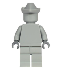 Lego Minifigür Statue Light Bluish Gray Forestmen's Hat cty1218