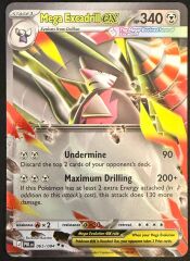 Pokemon Mega Evolution Pitch Black Single Kart Mega Excadrill EX 065/084