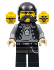Lego Minifigür Lone Wolf Biker Stuntz Driver cty1485