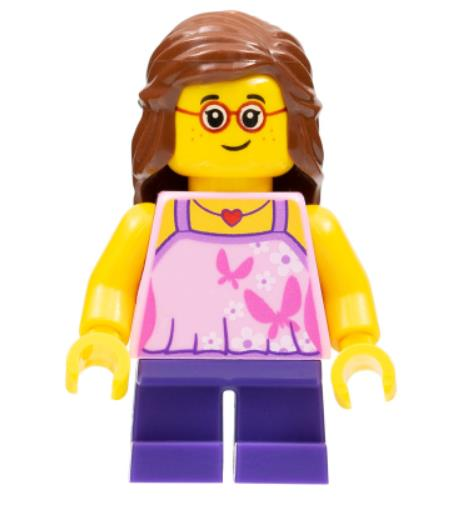 Lego Minifigür Child Girl Bright Pink Top cty0767