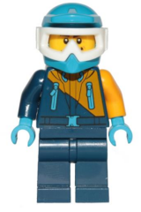 Lego Minifigür Arctic Snowmobile Driver cty0904
