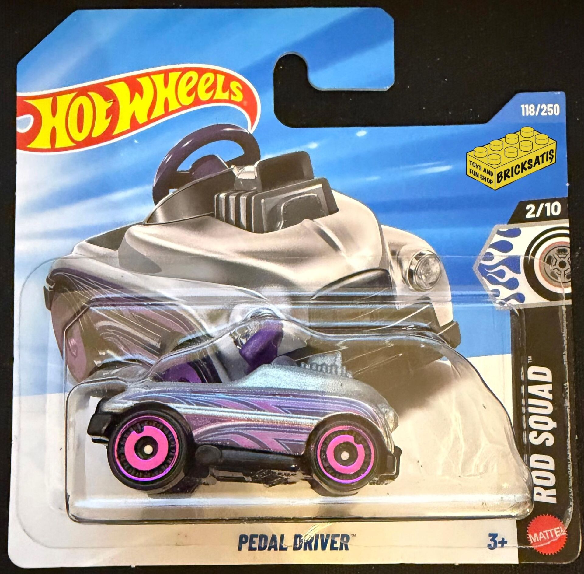 Hot Wheels Tekli Arabalar Pedal Driver JJJ77 (Rod Squad)