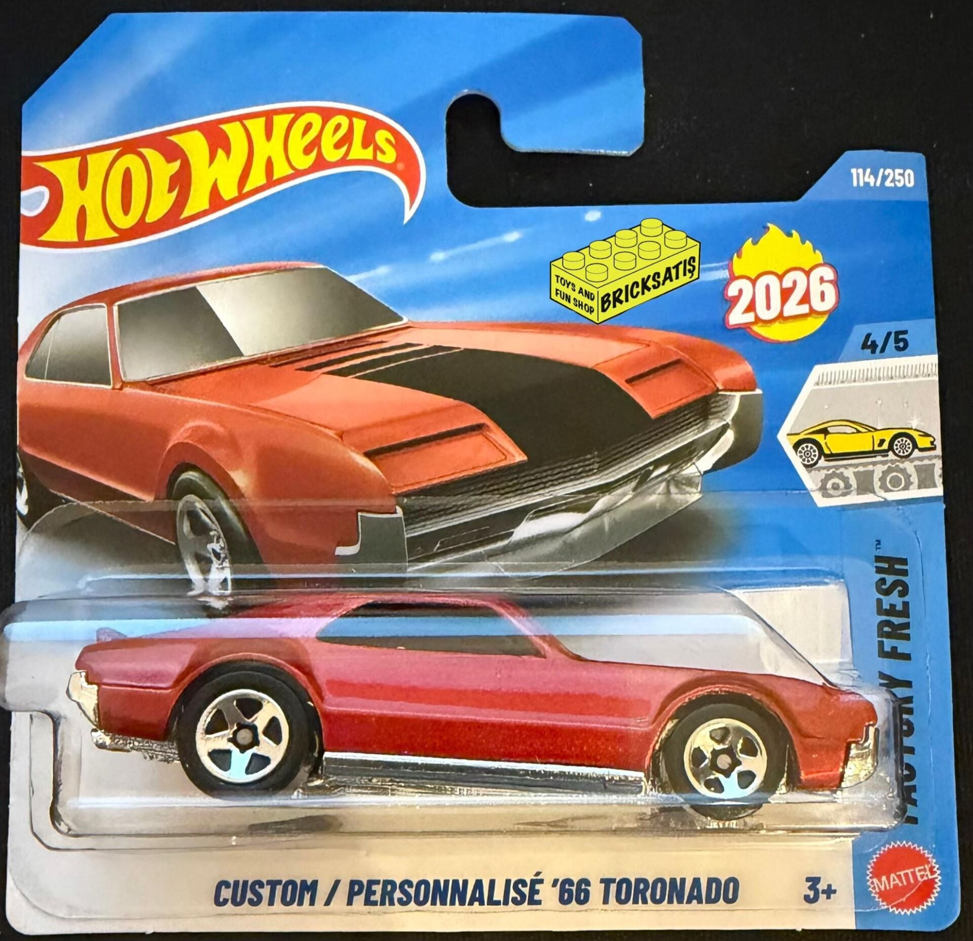 Hot Wheels Tekli Arabalar Custom '66 Tornado JJH45 (Factory Fresh)