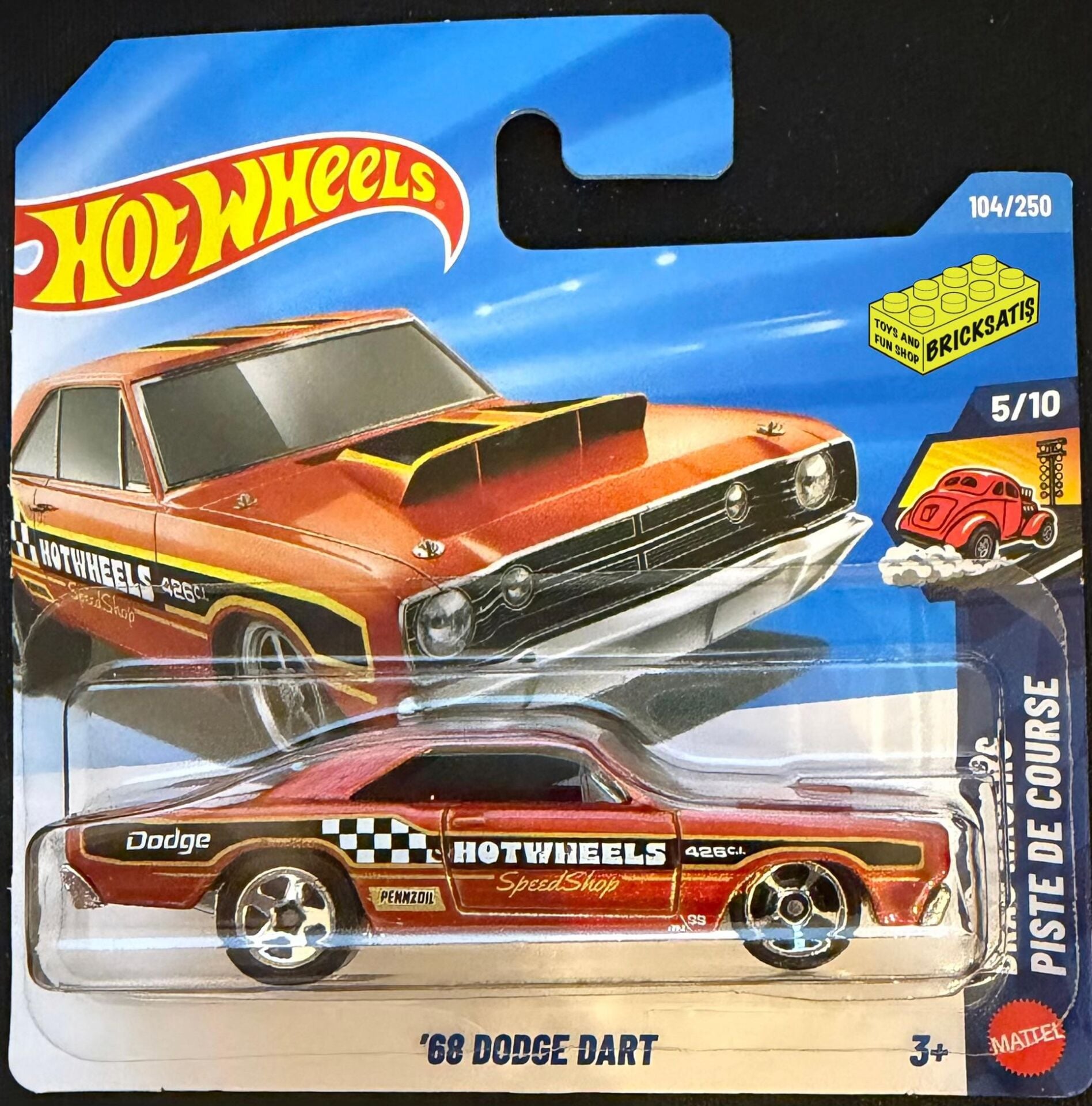 Hot Wheels Tekli Arabalar '68 Dodge Dart JJJ63 (Drag Racers)