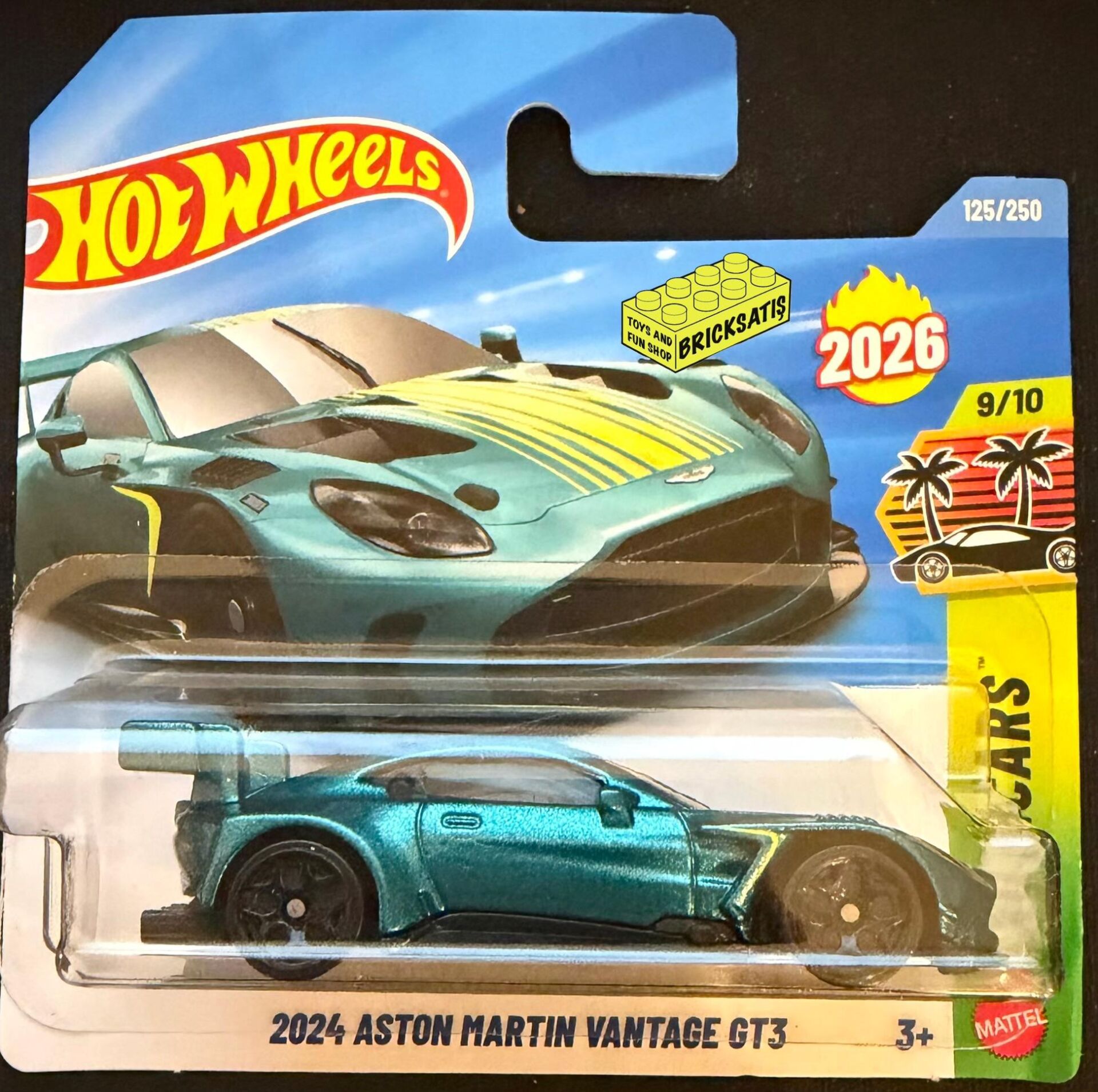 Hot Wheels Tekli Arabalar 2024 Aston Martin Vantage GT3 JJH55 (Exoticars)