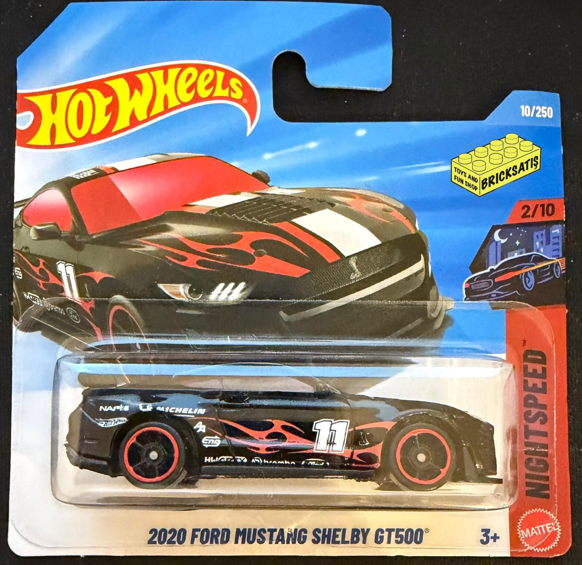 Hot Wheels Tekli Arabalar 2020 Ford Mustang Shelby GT500 JJK68 (NightSpeed)
