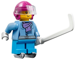 Lego Minifigür Ice Hockey Player Girl 60133-11